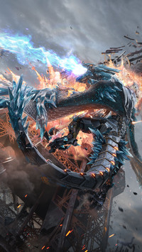 冰龙战斗