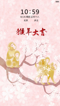 金猴闹春（音乐锁屏+全图标）
