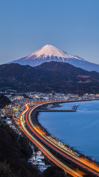 Night View of Coastal City