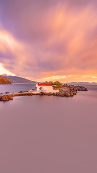 Photos from tourist spots on Chios, a Greek island
