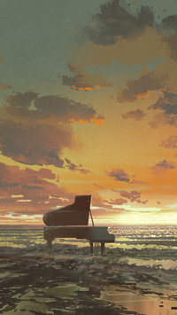 Pianist on the Sea