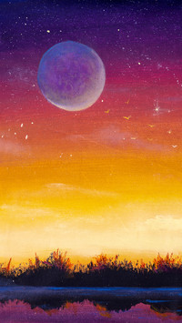 Landscape oil painting