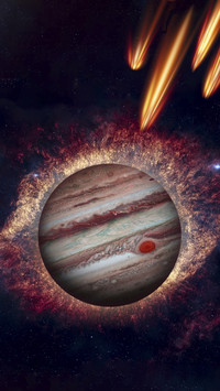Meteor Shower on Jupiter