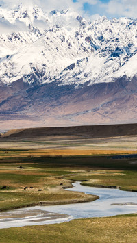 The morning light of taheman wetland