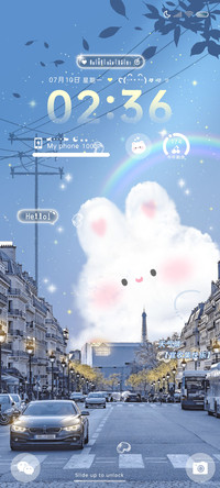 天空兔兔云朵