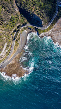 Australian coastal cliff highway