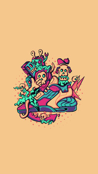 搞怪创意插画-拍信图库