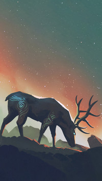 Illustration of a deer
