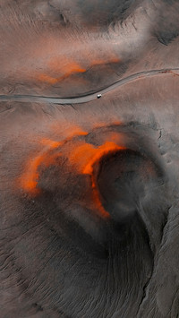 Volcano Region in Iceland Drone Shot