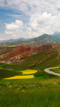 Travel around the qilian mountains in the northwest of