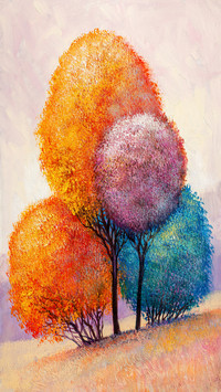 Landscape oil painting