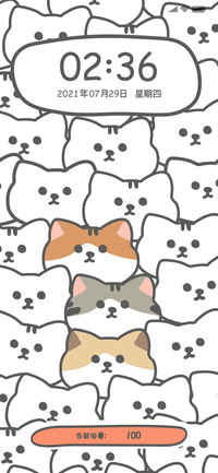 平铺猫头