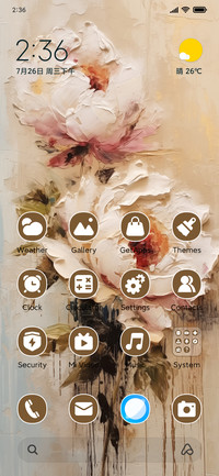 Canvas flower