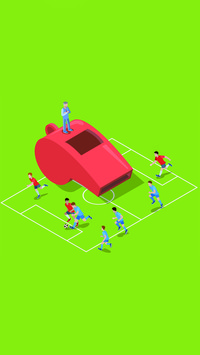 Concept of soccer ball, sport games, football match