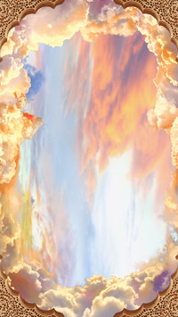 Beautiful landscape oil painting