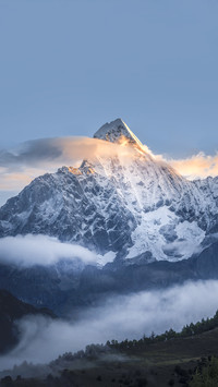 The Peak of Siguniang Mountain