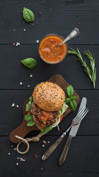 Fried Meat Cake Burger 6