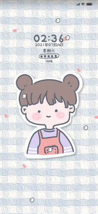 蓝格可爱女孩