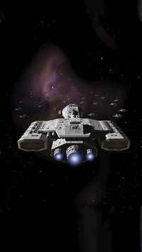 Space Ship in Space