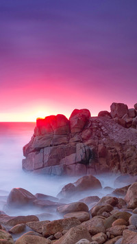 From Grey to Red, Porth Nanven Cornwall