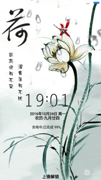 荷（下雨特效）