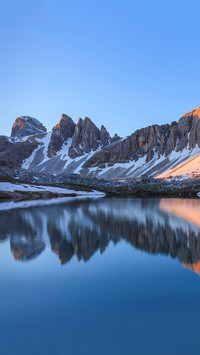 Lago dei Piani at sunny morning