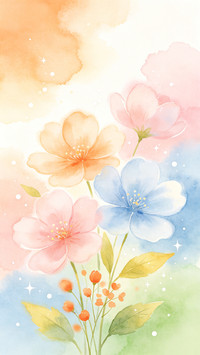 坠入马卡龙色花卉梦境