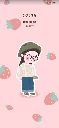圆框眼镜少女