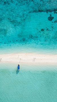 White sand beach