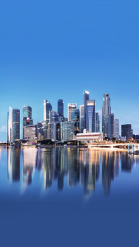 Singapore Marina bay at night, Asia