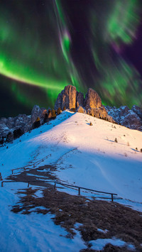 Arctic frost landscape