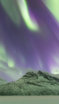 Norway's Lofoten Islands ice lake snow peak extreme
