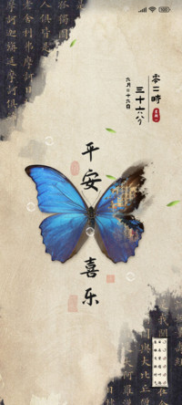 新中式国风蝴蝶