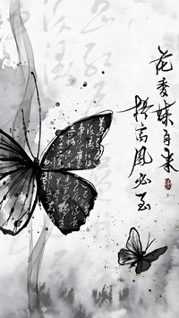 古风蝴蝶壁纸-锐景创意
