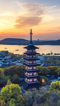 Picturesque ancient towns in jiangsu