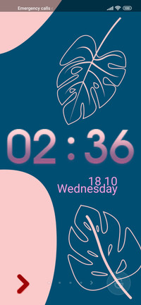 pastel leaves