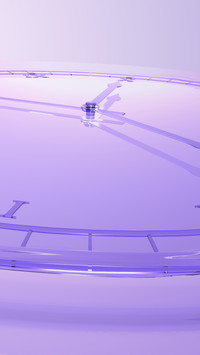 Light purple glass dial