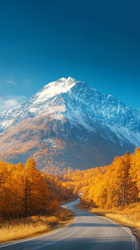 Unlock the composition code of the snowcapped mountains