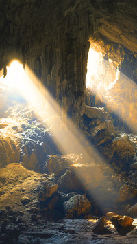 Cave landform scenery