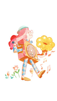 童话风少女梦幻插画-锐景创意