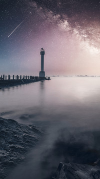 Starry Night Lighthouse