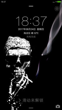 会吸烟的骷髅