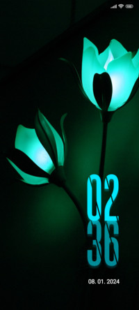 lamp flowers