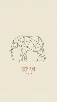 Cartoon silhouette of animals in solid colors