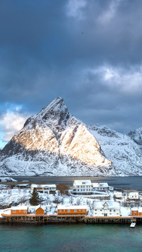 Traditional Norwegian fisherman's cabins