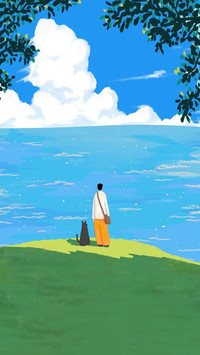 日系肌理风插画壁纸-锐景创意