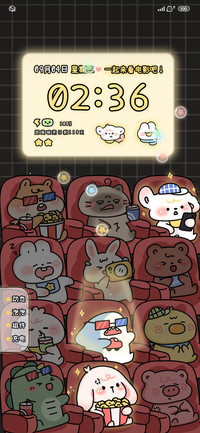 动物们看电影