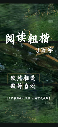 阅读粗楷3万字