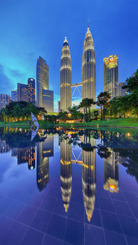 Reflection of the twin towers 25