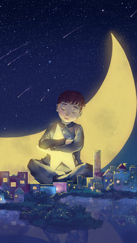 晚安少年-视觉中国 
